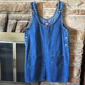 Vintage No Excuses Original overall denim dress